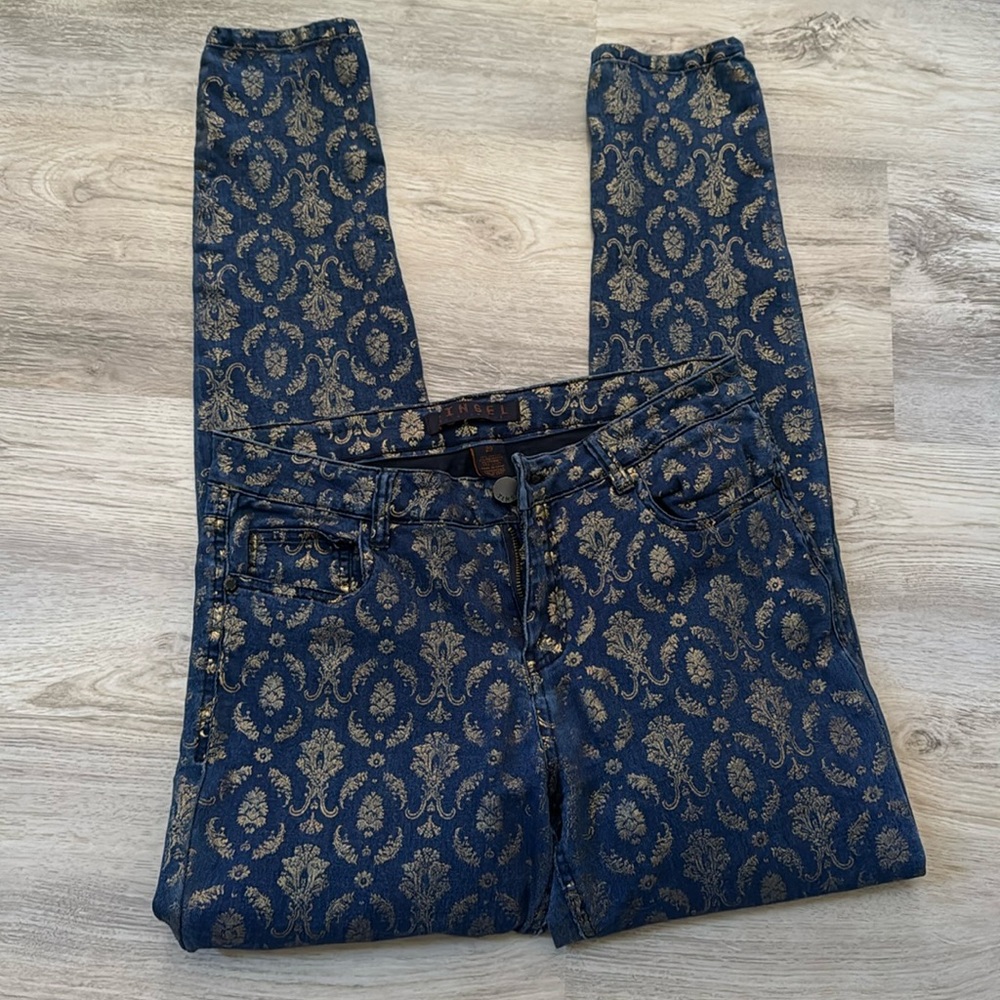 Gold detail jeans